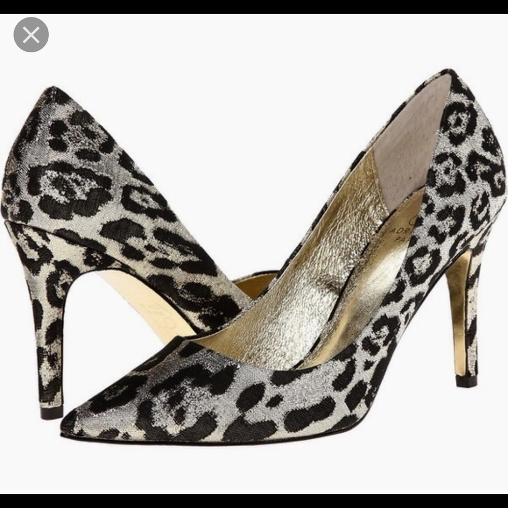 Metallic Leopard gold soles